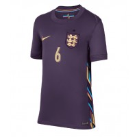 Camiseta Inglaterra Marc Guehi #6 Segunda Equipación Replica Eurocopa 2024 para mujer mangas cortas